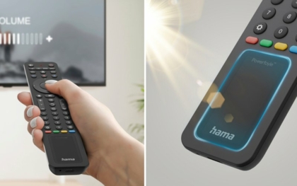 TV-Fernbedienungen mit Solarzellen von Hama