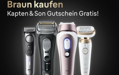 Braun startet Gutschein-Aktion mit Kapten & Son